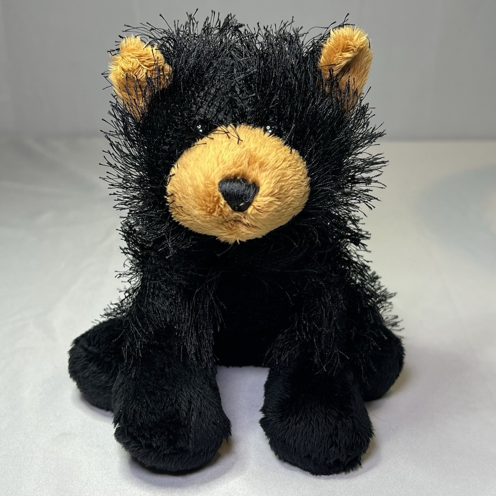 VTG Webkinz Lil'‎ Kinz Plush Black Bear | GANZ HM004 Fuzzy Floppy Children's Toy